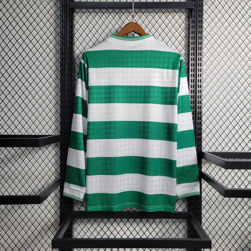 Retro 1987/88 Celtic F.C. Home Long Sleeve Size S-XXL