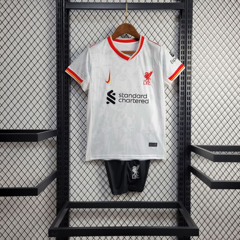 24/25 kids Liverpool White 2 away