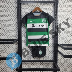 Sporting Lisbon  Home 24/25 Kids Football Team Shirts