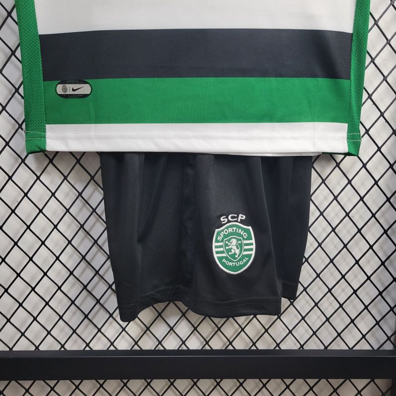 Sporting Lisbon  Home 24/25 Kids Football Team Shirts