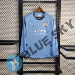 Manchester City home 24/25 long sleeve football team shirt