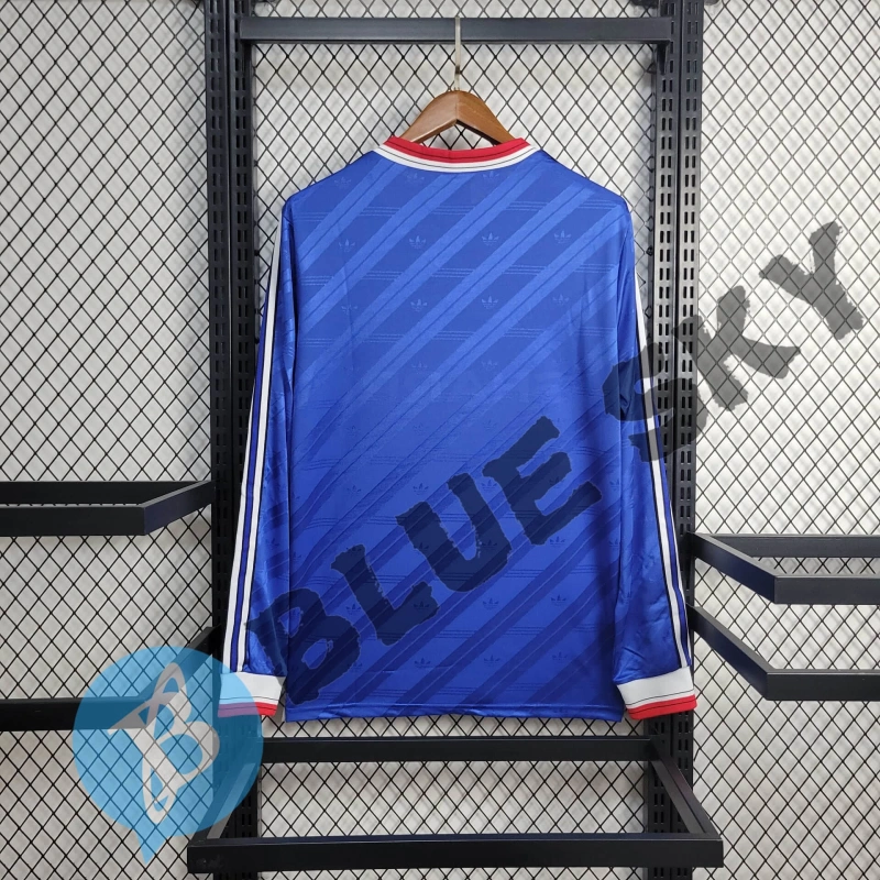 Manchester United Long sleeve 86/88 Retro Football team shirt