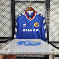 Manchester United Long sleeve 86/88 Retro Football team shirt