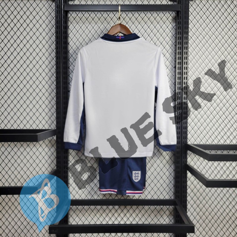 England Home 24/25 KIDS Long sleeve Football Team Shirt