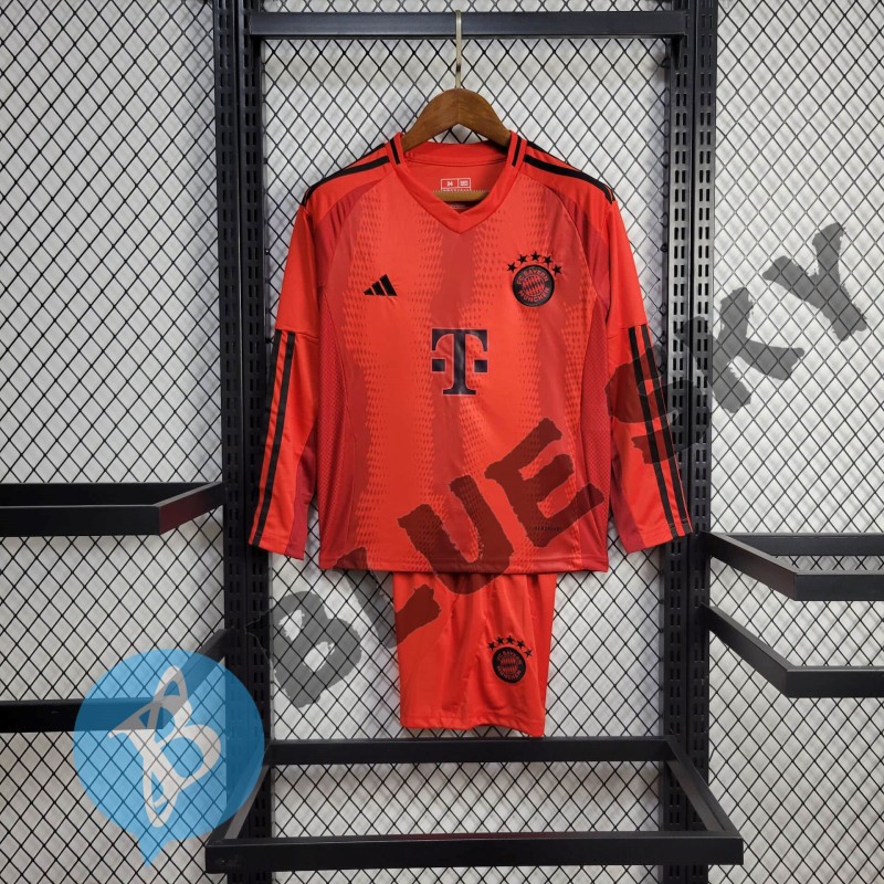 Bayern Munich Home 24/25 KIDS Long sleeve Football Team Shirt