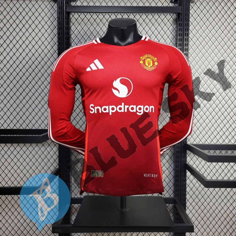 Manchester United Home 24/25 Player long sleeve football team shirt