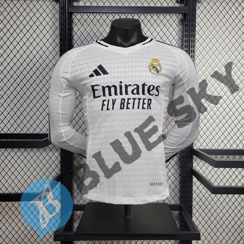 Real Madrid home 24/25 long sleeve player football team shirt