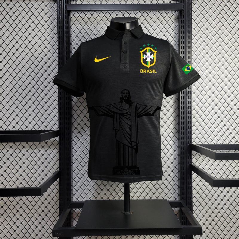 Brazil POLO 24/25 Jesus Special Edition Shirt Football Team Shirt