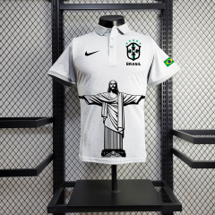 Brazil POLO 24/25 Jesus Special Edition Shirt Football Team Shirt