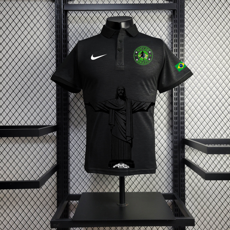 Brazil POLO 24/25 Jesus Special Edition Shirt Football Team Shirt