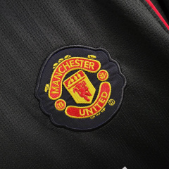 Manchester United Black   2007/08 Retro Football Team Shirt