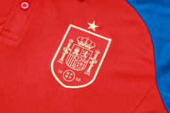 EURO2024 Spain POLO Training clothes 24/25 Football Team Shirt