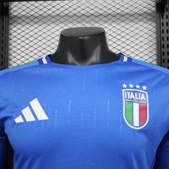Italy Home long sleeve player 24/25 football team shirt