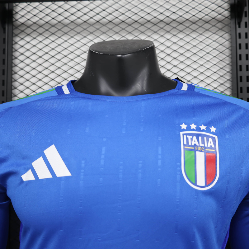 Italy Home long sleeve player 24/25 football team shirt