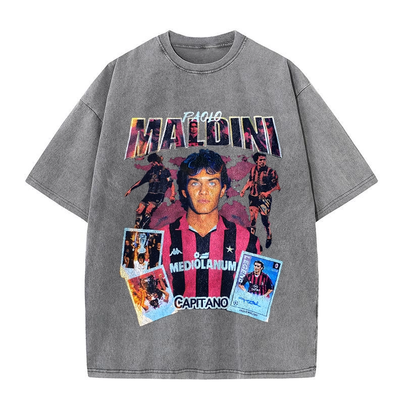 AC Milan MALDINI Global Superstar Football Team Casual T-shirt