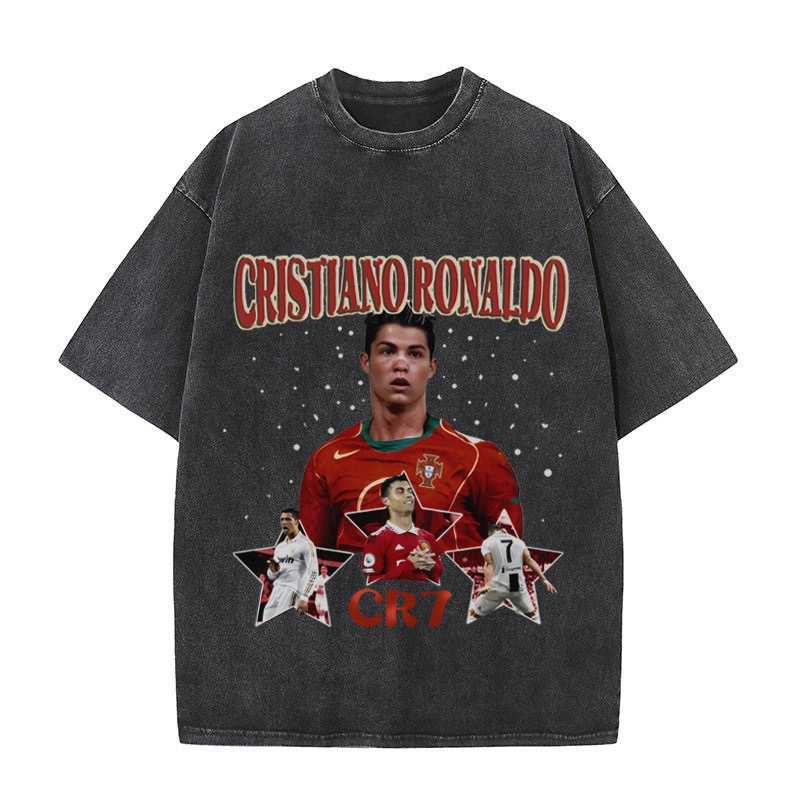 Portugal Cristiano Ronaldo Global superstar football team casual T-shirt