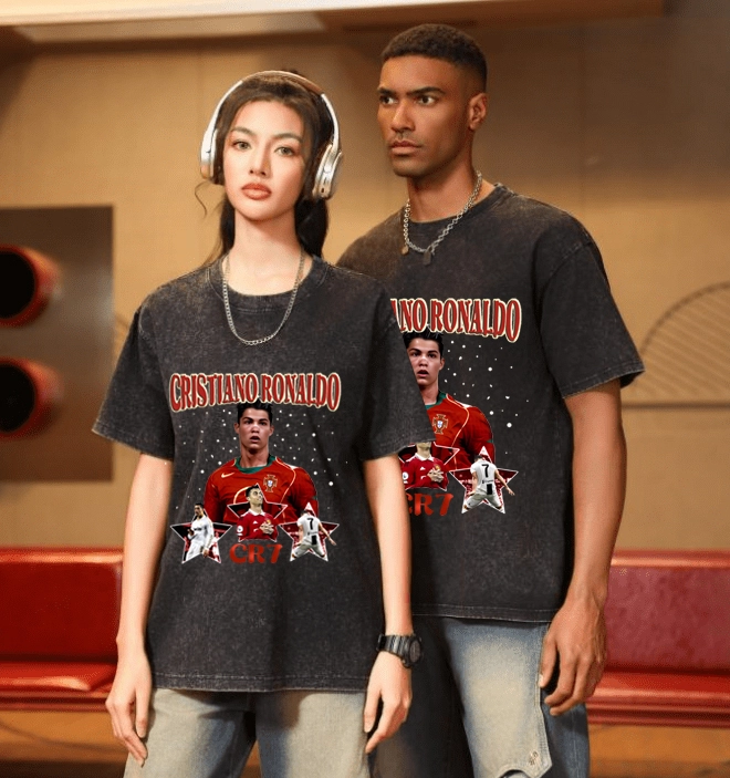 Portugal Cristiano Ronaldo Global superstar football team casual T-shirt