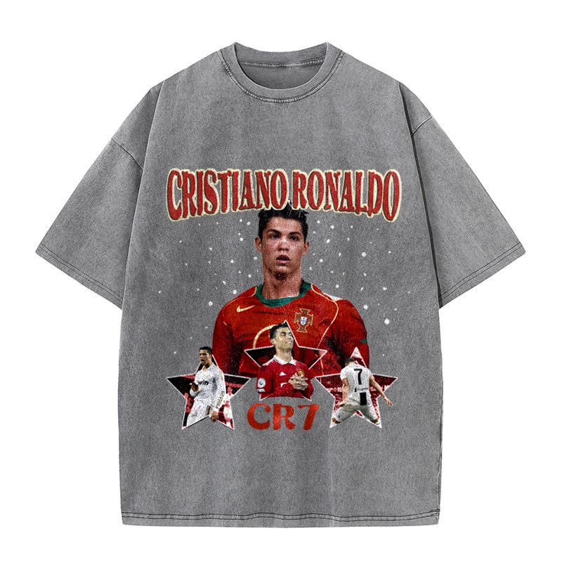 Portugal Cristiano Ronaldo Global superstar football team casual T-shirt