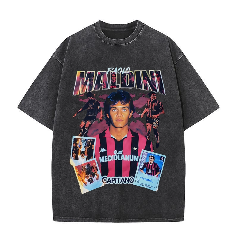 AC Milan MALDINI Global Superstar Football Team Casual T-shirt