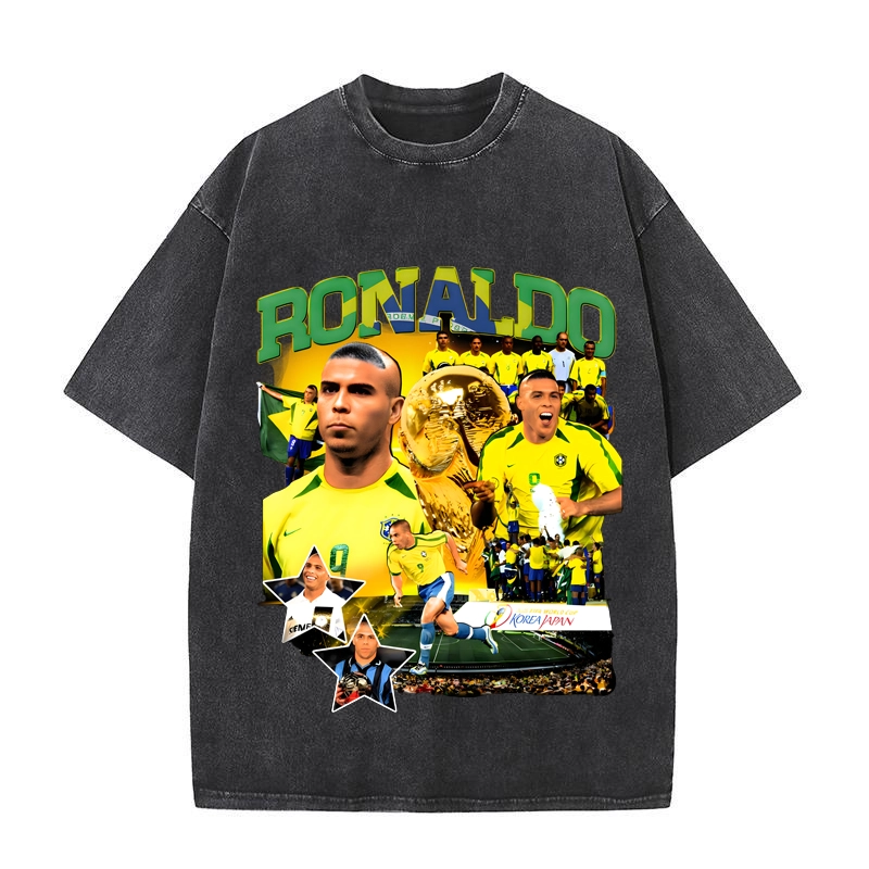 Brazil RONALDO Global Superstar Football Team Casual T-shirt