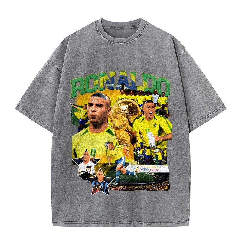 Brazil RONALDO Global Superstar Football Team Casual T-shirt