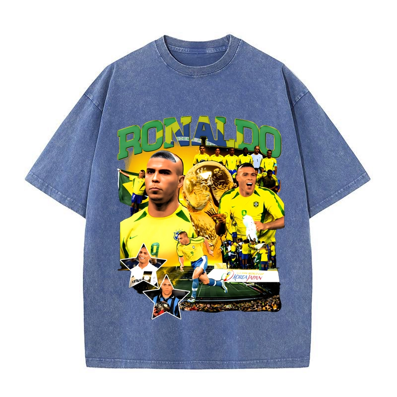 Brazil RONALDO Global Superstar Football Team Casual T-shirt