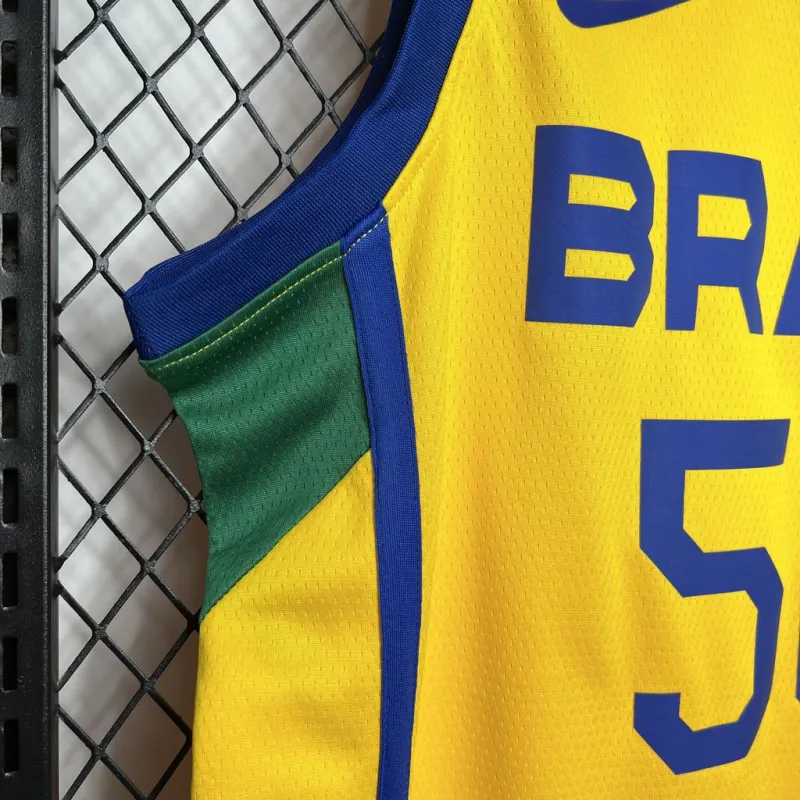 NBA Brazil 2024/25 Caboclo #50 Home Basketball Jersey Basketball Team Shirt