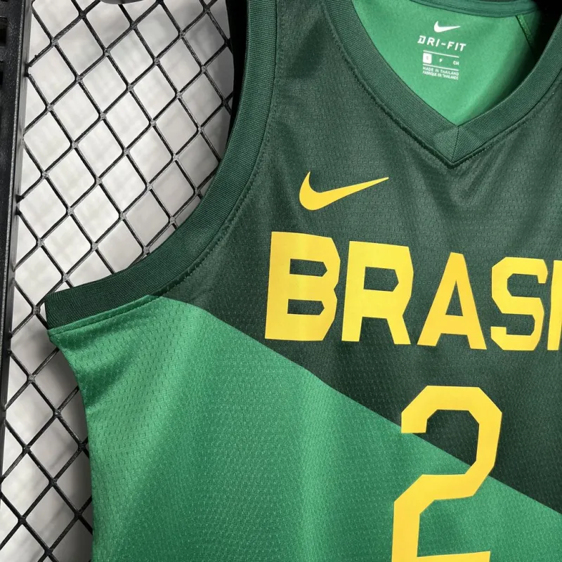 NBA Brazil 2024/25 Yago#2 Away Basketball Jersey  Basketball team shirt