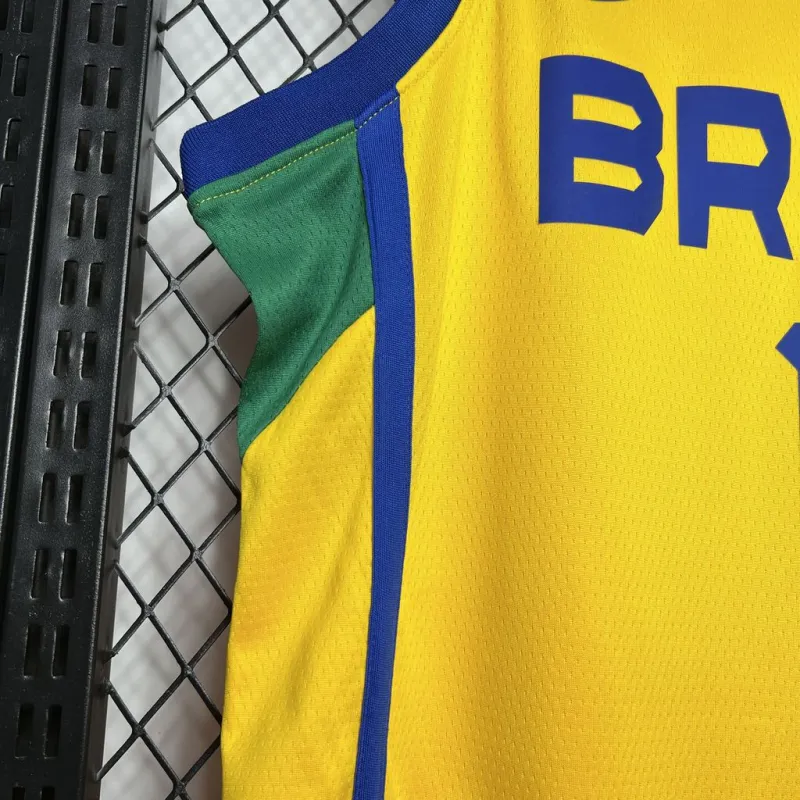 NBA Brazil 2024/25 Gui Santos #11 Home Basketball Jersey Basketball Team Shirt