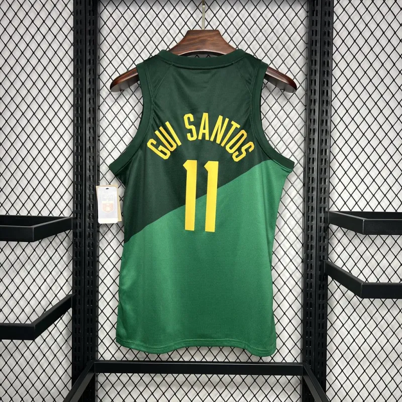 NBA Brazil 2024/25 Gui Santos #11 Away Basketball Jersey Basketball Team Shirt