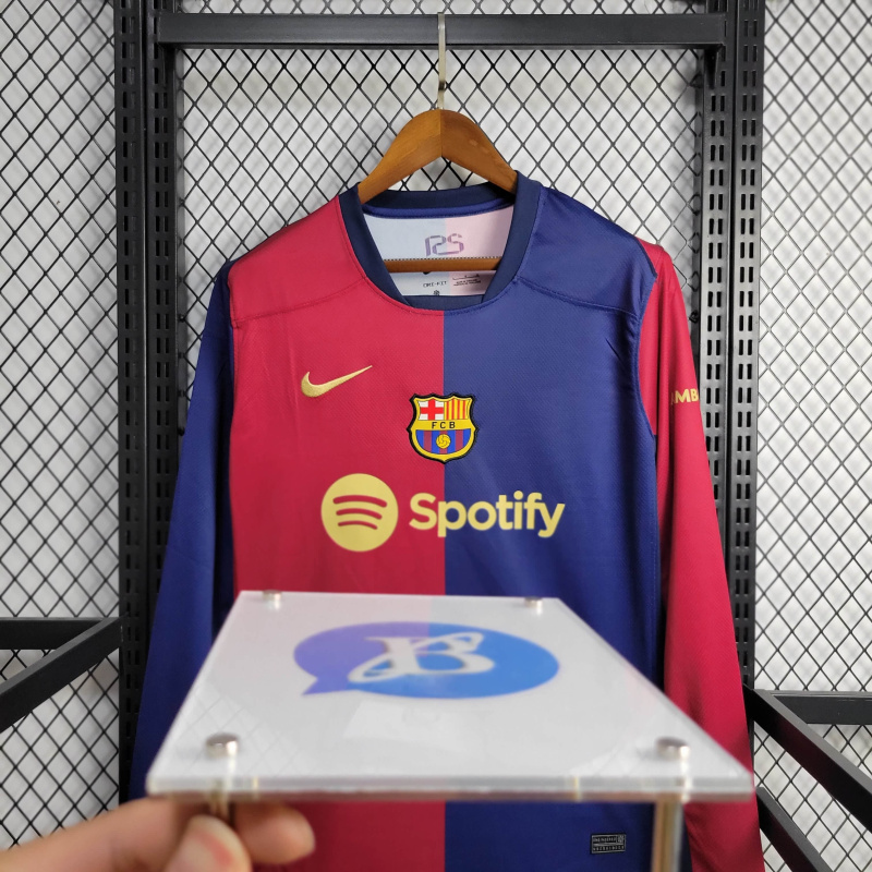 Barcelona Home Long Sleeve 24/25 Football Team Shirt Jersey