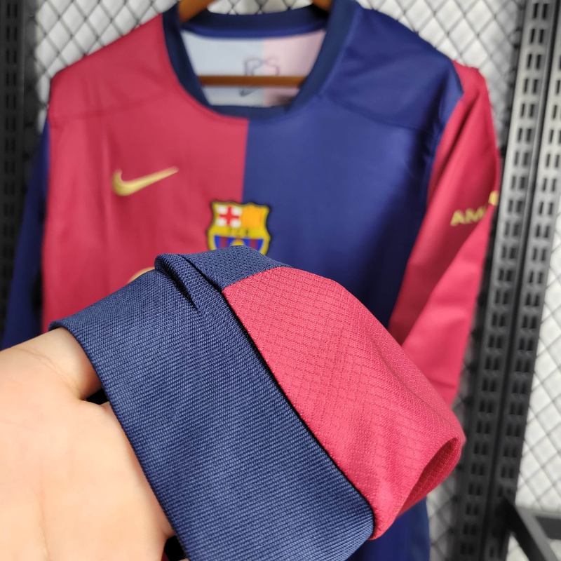 Barcelona Home Long Sleeve 24/25 Football Team Shirt Jersey