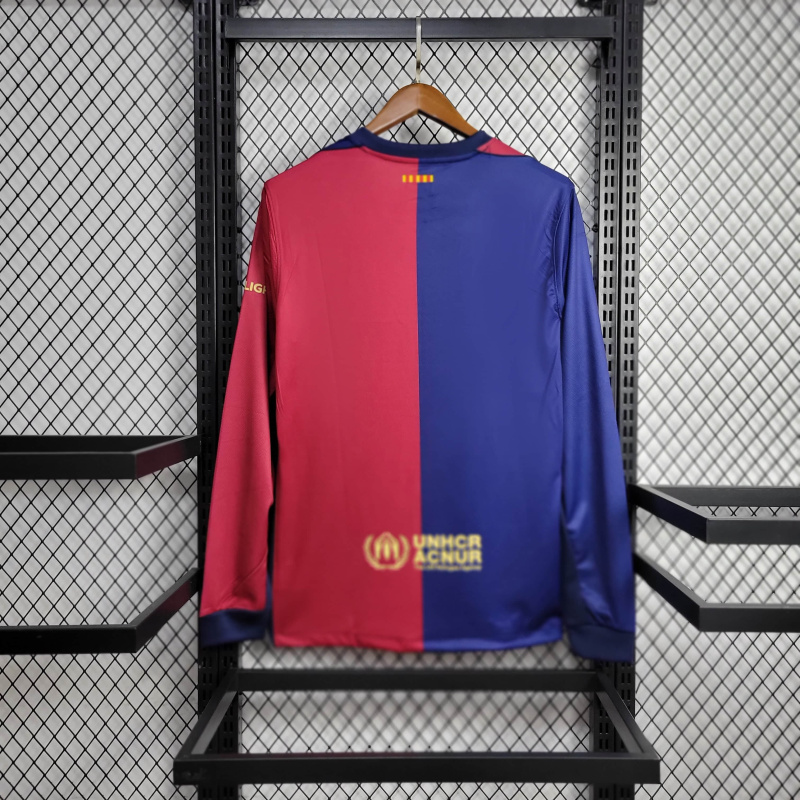 Barcelona Home Long Sleeve 24/25 Football Team Shirt Jersey