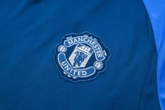 Manchester United 23/24 Training Shirt and 3/4 Pants Set Blue D943