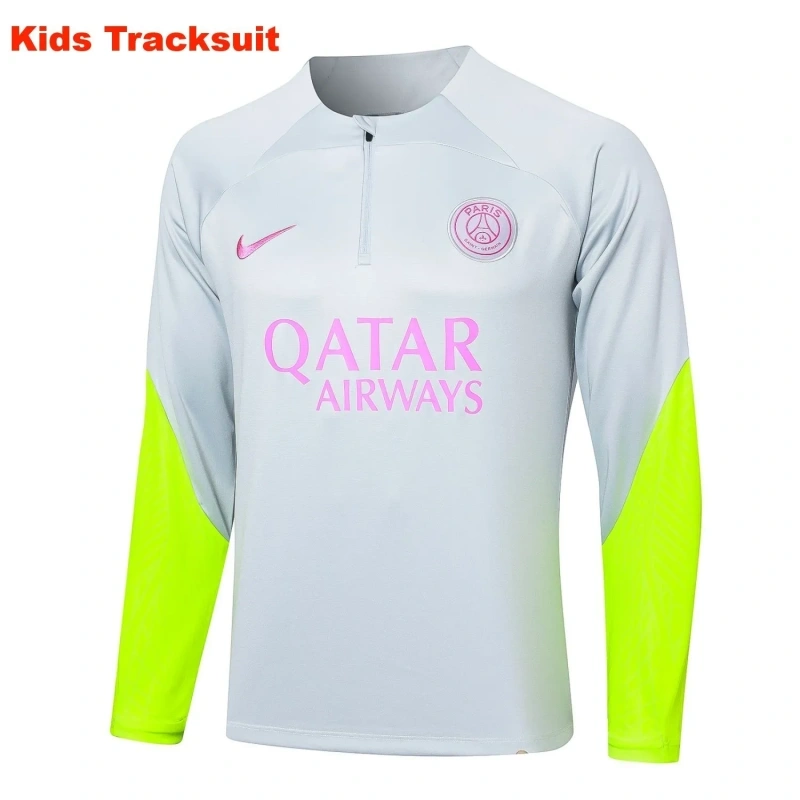 Kids PSG 23/24 Half-Zip Training Sweatshirt and Pants Set E779