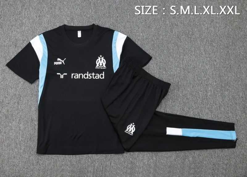 Olympique Marseille 23/24 Training Shirt and Pants Set Black C1071