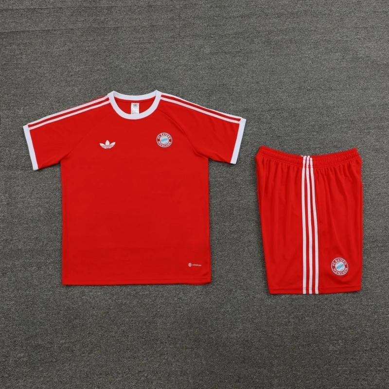 Bayern Munich 24/25 Training Shirt and Shorts Set Red