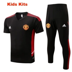 Kids Manchester United 22/23 Training Shirt and Pants Set E676