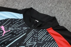 Manchester City 23/24 Half-Zip Training Top and Pants Set Black B759 - PM