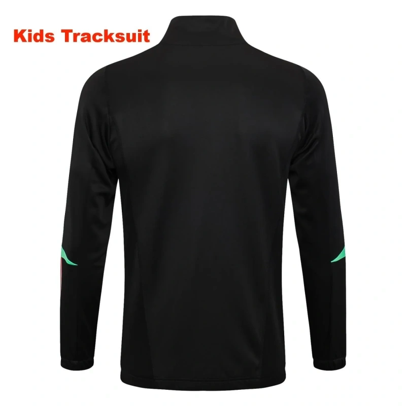 Kids Manchester United 23/24 Training Jacket and Pants Set Black E717