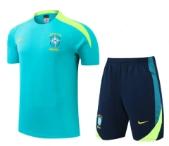 Brazil 24/25 Training Shirt and Shorts Set Blue