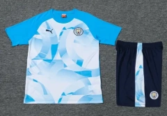 Manchester City 24/25 Training Shirt and Shorts Set Blue