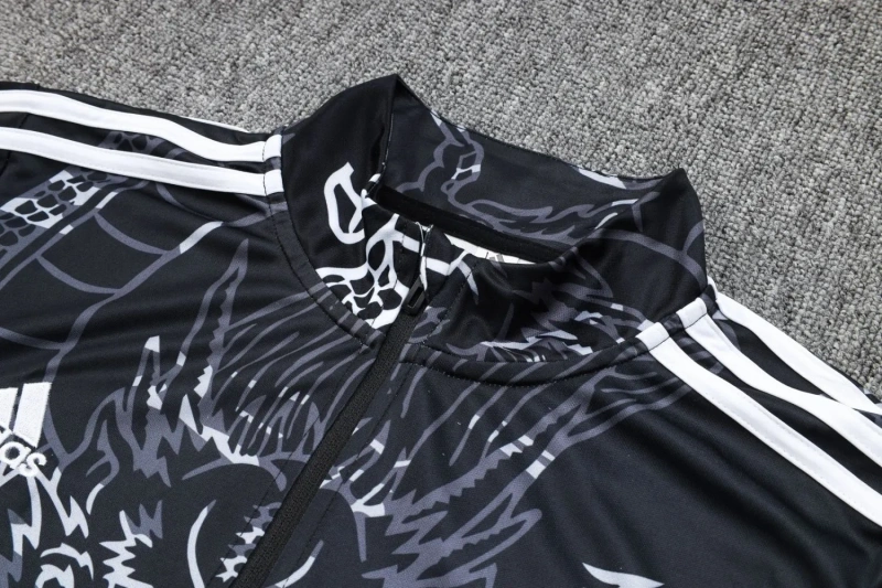 Real Madrid 23/24 Half-Zip Training Top and Pants Set Black B758 - PM