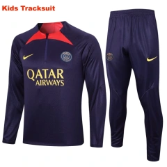 Kids PSG 23/24 Half-Zip Training Sweatshirt and Pants Set E694