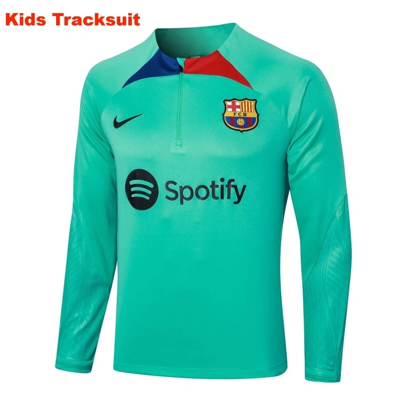 Kids Barcelona 23/24 Half-Zip Training Sweatshirt and Pants Set E771