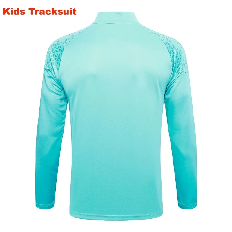 Kids Olympique Marseille 23/24 Half-Zip Training Sweatshirt and Pants Set E696