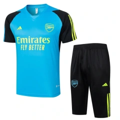 Arsenal 24/25 Training Shirt and 3/4 Pants Set Blue D985
