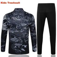 Kids Real Madrid 23/24 Half-Zip Training Sweatshirt and Pants Set Black E734 - PM