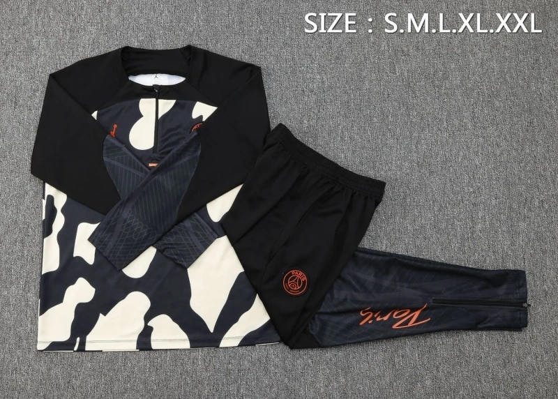 PSG 23/24 Half-Zip Training Top and Pants Set Black B781 - PM