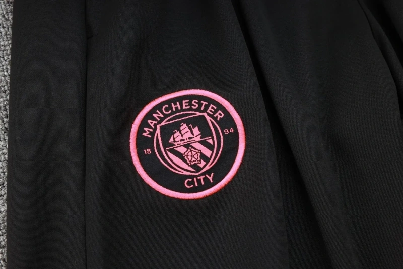 Manchester City 23/24 Half-Zip Training Top and Pants Set Black B759 - PM